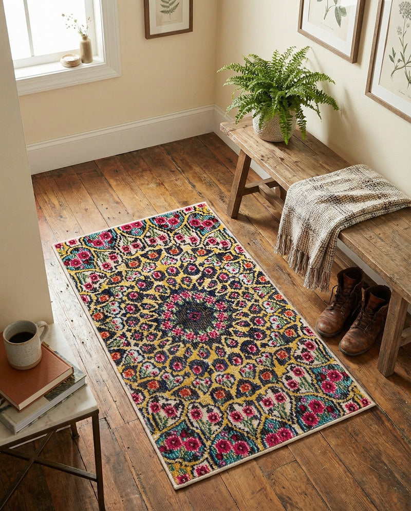 Venetian Tapestry Collection Area Rug -  Burano Rectangle Multi  lifestyle 18