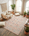 Savannah Series Collection Area Rug -  Beaufort Rectangle Powder Pink  lifestyle 33