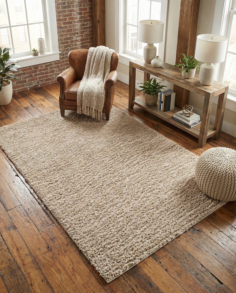 Alpine Plush Collection Area Rug -  Cortina (Linen) Rectangle Linen  lifestyle 24