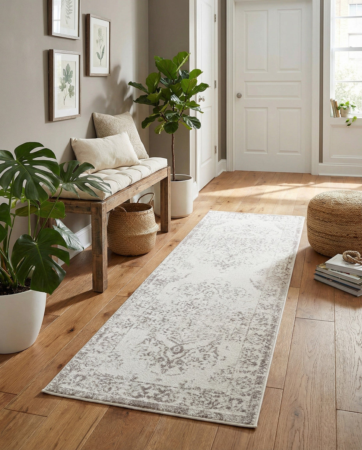 Cambridge Classics Collection Area Rug -  Magdalene (Ivory) Runner Ivory  lifestyle 84