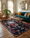 Brighton Terrace Collection Area Rug -  Roedean Rectangle Navy Blue  lifestyle 20