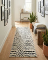 Marrakech Mosaic Collection Area Rug -  Tangier Runner Black and White  lifestyle 76