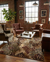 Bistro Lounge Collection Area Rug -  Piccolo Rectangle Beige  lifestyle 8
