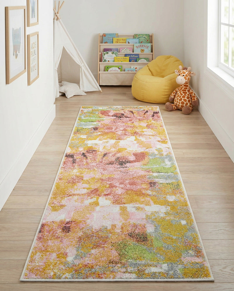 Wonder Tykes Collection Area Rug -  Flutter Runner Multi  lifestyle 52