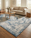 Riviera Elegance Collection Area Rug -  Menton (Blue) Rectangle Blue  lifestyle 32