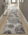 Riviera Elegance Collection Area Rug -  Monaco (Gray) Runner Gray  lifestyle 59