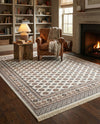 Samarkand Elegance Collection Area Rug -  Margilan (Ivory) Rectangle Ivory  lifestyle 4