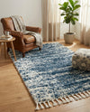 Tranquil Tides Shag Collection Area Rug - Marina Rectangle Blue  lifestyle 38