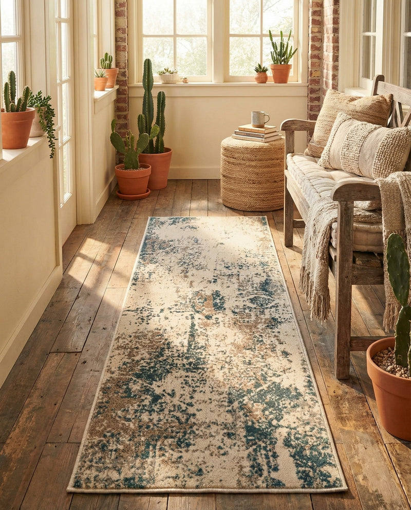 Gobi Sands Collection Area Rug -  Shapotou Runner Beige  lifestyle 37