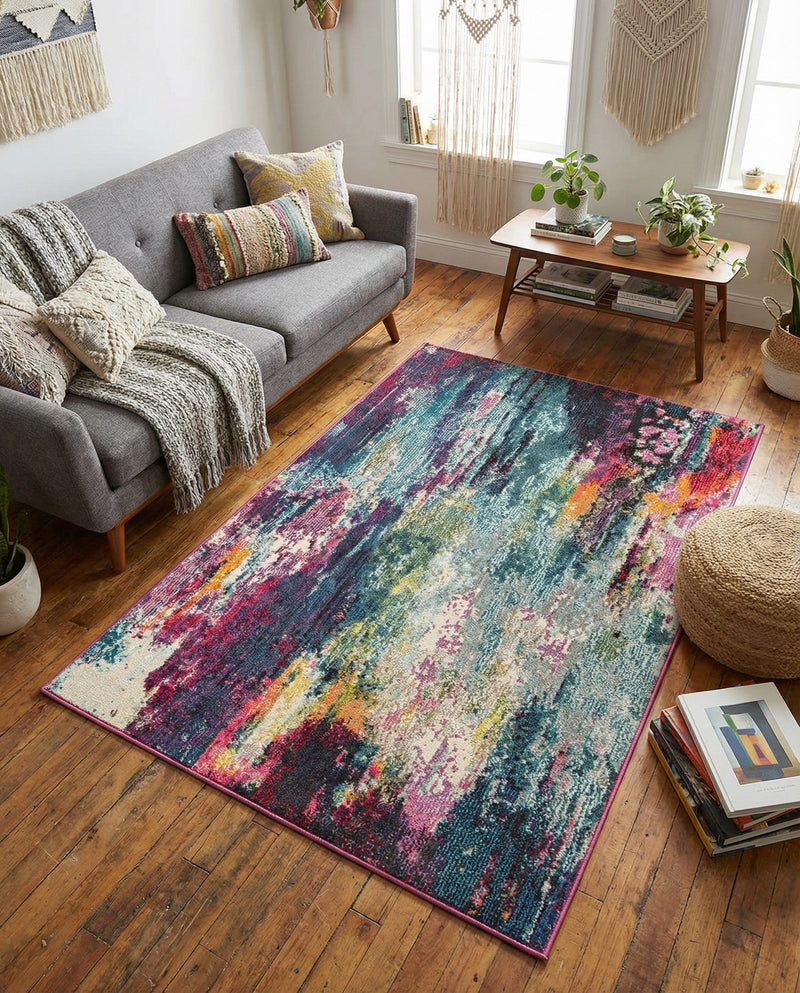Chromatic Oasis Collection Area Rug -  Oasis Rectangle Multi  lifestyle 25