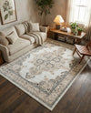 Beverly Grove Collection Area Rug -  Fairfax (Ivory) Rectangle Ivory  lifestyle 16