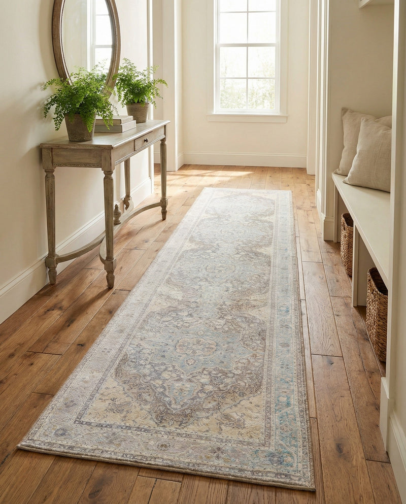 Heritage Elegance Collection Area Rug -  Schonbrunn Runner Cream  lifestyle 90