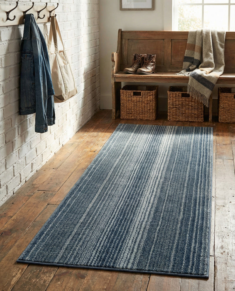 Jewel Oasis Collection Area Rug - Sapphire (Blue) Runner Blue  lifestyle 57