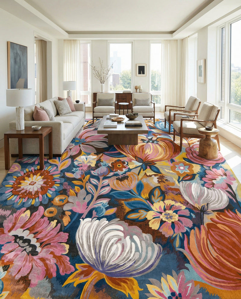 Meadow Breeze Collection Area Rug -  Daffodil Rectangle Multi  lifestyle 10