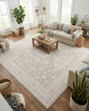 Tribal Terrace Treasures Collection Area Rug -  Incan Isle (Light Gray) Square Light Gray  lifestyle 37