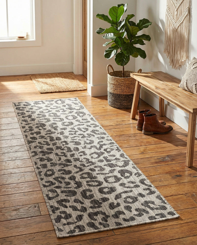 Savannah Escape Collection Area Rug -  Amazon (Light Gray) Runner Light Gray  lifestyle 54