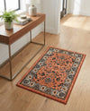 Casablanca Tapestry Collection Area Rug -  Marrakech (Salmon) Rectangle Salmon  lifestyle 7
