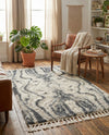 Cozy Cove Shag Collection Area Rug -  Seabreeze Rectangle Gray  lifestyle 23