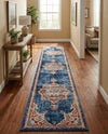 Eden Oasis Collection Area Rug -  Tranquility (Dark Blue) Runner Dark Blue  lifestyle 57