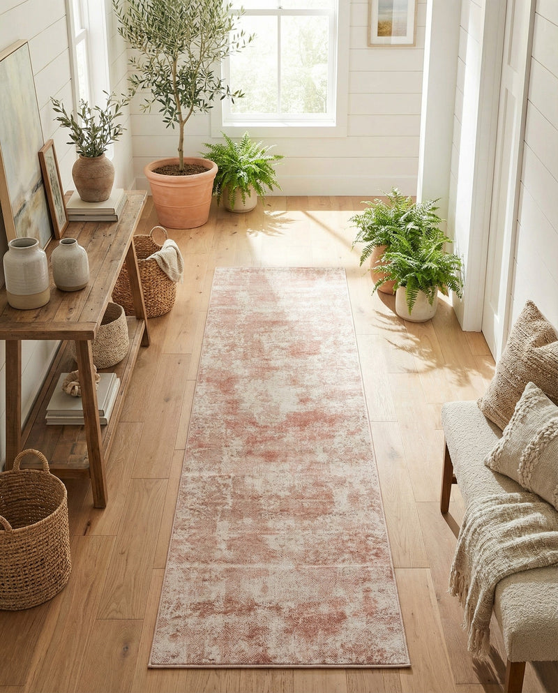 Luminara Sands Collection Area Rug - Elysium (Carnation Pink) Runner Carnation Pink  lifestyle 38