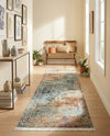 Caribbean Breeze Collection Area Rug -  Yucatan Runner Multi  lifestyle 57
