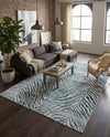 Bloomsbury Elegance Collection Area Rug -  Chelsea Rectangle Blue  lifestyle 55