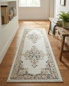 Beverly Grove Collection Area Rug -  Fairfax (Ivory) Runner Ivory  lifestyle 51