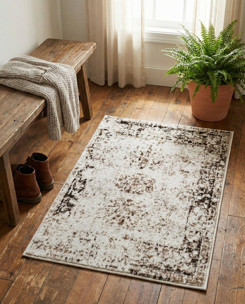 Riviera Elegance Collection Area Rug - Antibes (Beige) Rectangle Beige  lifestyle 26
