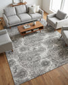 Riviera Elegance Collection Area Rug -  Monaco (Gray) Rectangle Gray  lifestyle 14