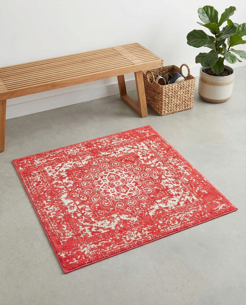 Georgetown Rugs Collection Area Rug - Dupont (Pink) Square Pink  lifestyle 64