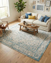Seville Stripes Collection Area Rug - Cadiz (Light Gray) Rectangle Light Gray  lifestyle 25