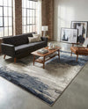 Copenhagen Edge Collection Area Rug - Nyhavn Rectangle Blue  lifestyle 64