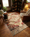 Neptune Elegance Collection Area Rug -  Naiad Rectangle Burgundy Beige  lifestyle 4