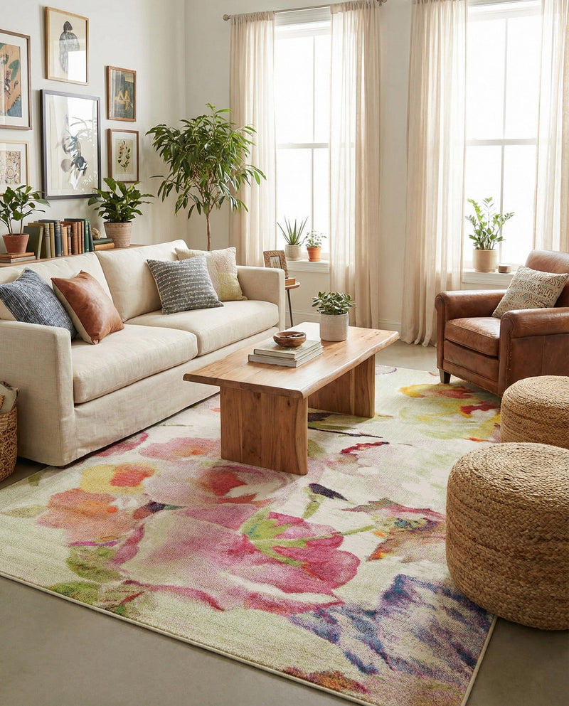 Venetian Elegance Collection Area Rug -  Marghera Rectangle Ivory  lifestyle 14