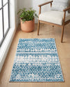 Dresden Elegance Collection Area Rug -  Zittau Rectangle Blue  lifestyle 33
