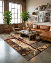 Bistro Lounge Collection Area Rug -  FlatWhite Rectangle Multi  lifestyle 23