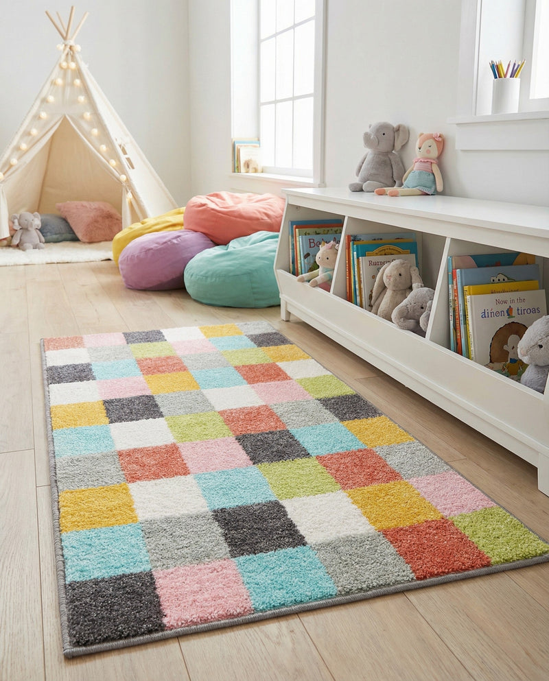 Wonder Tykes Collection Area Rug -  Mythic Runner Multi  lifestyle 36