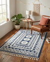 Sahara Chic Collection Area Rug -  Tangier Rectangle Blue  lifestyle 52