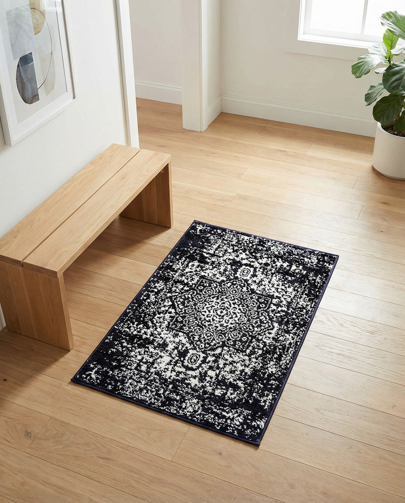 Georgetown Rugs Collection Area Rug - Dupont (Navy Blue) Rectangle Navy Blue  lifestyle 25