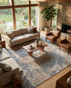 Aegean Elegance Collection Area Rug -  Rhodes Rectangle Gray Cream  lifestyle 26