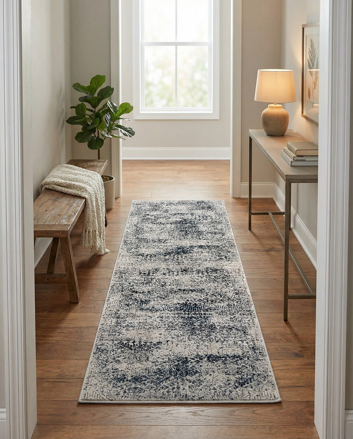 Bloomsbury Elegance Collection Area Rug -  Pimlico Runner Blue  lifestyle 167