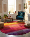 Marrakesh Elegance Collection Area Rug -  Azrou Round Multi  lifestyle 55