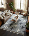 Cozy Cove Shag Collection Area Rug -  Driftwood Rectangle Light Gray  lifestyle 26