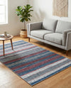 Laguna Sands Collection Area Rug -  Malibu Rectangle Navy Blue  lifestyle 32