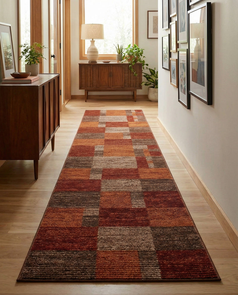 Autumn Meadow Collection Area Rug -  Sycamoreside (Multi) Runner Multi  lifestyle 42