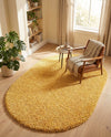 Alpine Plush Collection Area Rug -  Cortina (Sun Yellow) Oval Sun Yellow  lifestyle 76