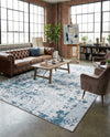 Cathedral Elegance Collection Area Rug -  Basilica Rectangle Navy Blue  lifestyle 70