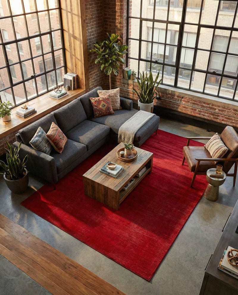 Soho Elegance Collection Area Rug - Chelsea (Burgundy) Rectangle Burgundy  lifestyle 16