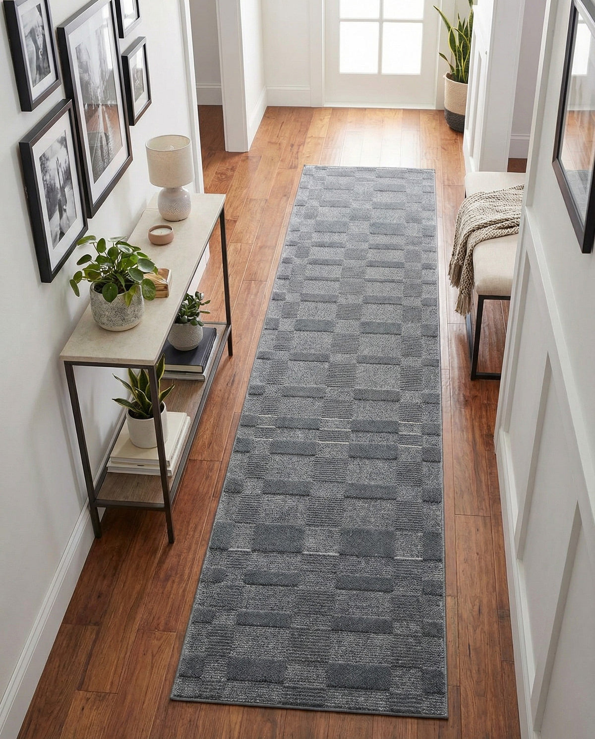 Haven Tapestry Collection Area Rug -  SereneCove Runner Serenity Blue  lifestyle 70