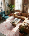 Cambridge Classics Collection Area Rug -  Magdalene (Pink) Rectangle Pink  lifestyle 4